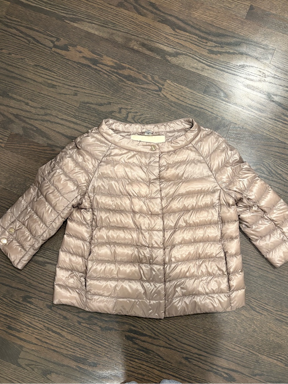 Herno Women’s Lightweight Puffer Jacket in Light Beige